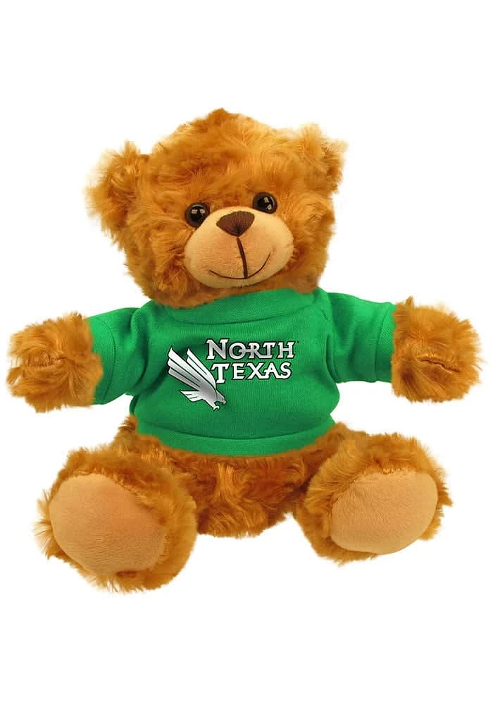 North Texas Mean Green 6 Inch Jersey Bear Plush - Brown
