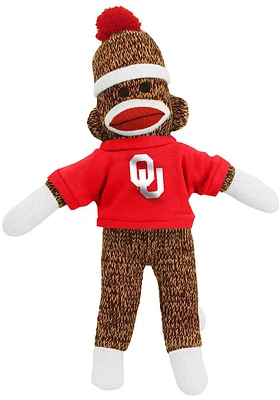 Oklahoma Sooners 8 Inch Sock Monkey Plush - Grey