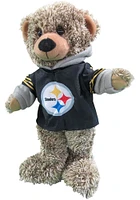 Pittsburgh Steelers Hoodie Bear Plush - Black