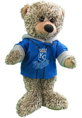 Kansas City Royals Hoodie Bear Design Plush - Blue