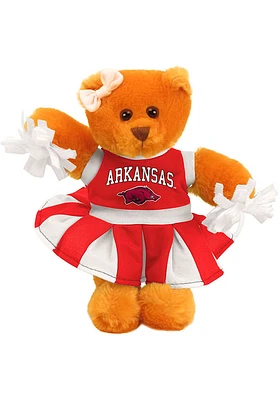 Arkansas Razorbacks 8 Inch Cheer Bear Plush - Red