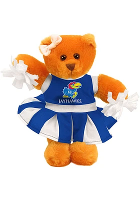 Kansas Jayhawks 8 Inch Cheer Bear Plush - Blue