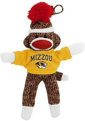 Missouri Tigers 4 Inch Sock Monkey Keychain - Brown