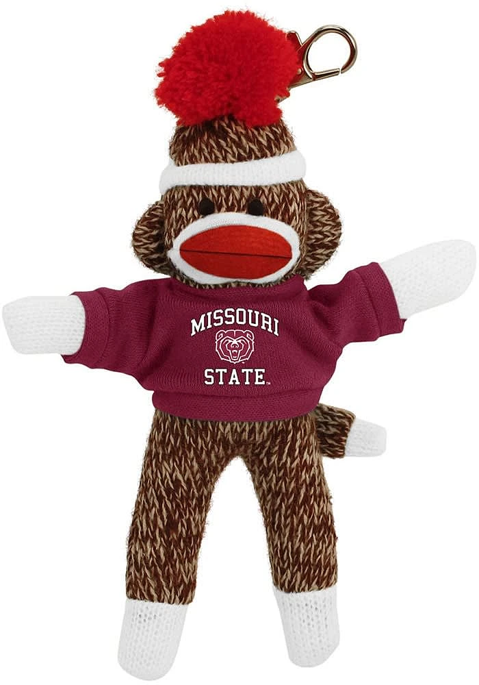 Missouri State Bears 4 Inch Sock Monkey Keychain - Brown