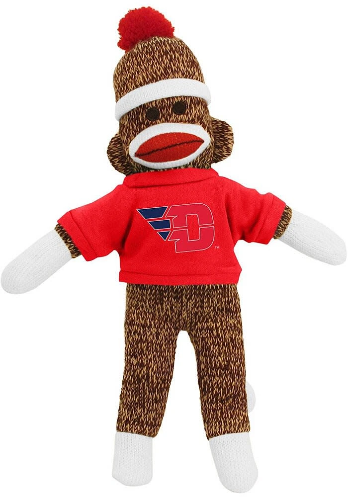 Dayton Flyers 8 Inch Sock Monkey Plush - Brown