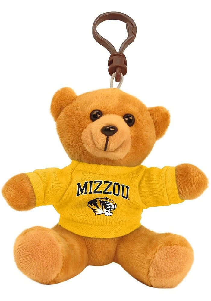 Missouri Tigers 4 Inch Bear Keychain - Brown