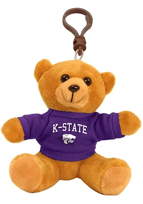 K-State Wildcats 4 Inch Bear Keychain - Brown