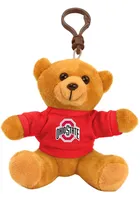 Ohio State Buckeyes 4 Inch Bear Keychain - Brown