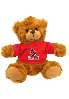 Ball State Cardinals 6 Inch Bear Plush - Red