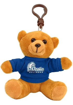 Drake Bulldogs 4 Inch Bear Keychain - Navy Blue