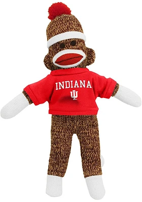 Indiana Hoosiers 8 Inch Sock Monkey Plush - Red