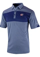 Columbia Columbus Blue Jackets Mens Navy Total Control Short Sleeve Polo