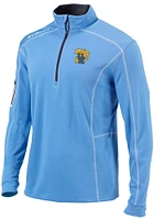 Columbia Kentucky Wildcats Mens Light Blue Shotgun Long Sleeve Qtr Zip Pullover