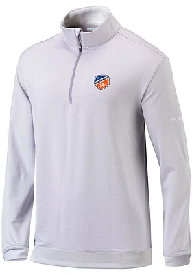 Columbia FC Cincinnati Mens Grey Even Lie Long Sleeve 1/4 Zip Pullover