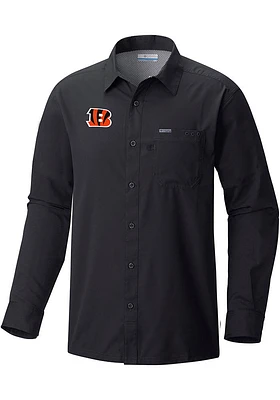 Columbia Cincinnati Bengals Mens Heat Seal Slack Tide Long Sleeve Dress Shirt