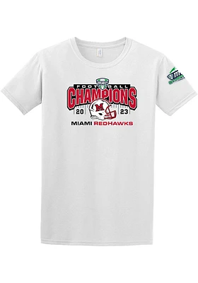 Miami RedHawks 2023 MAC Champions Locker Room Short Sleeve T Shirt