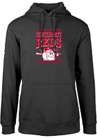 Levelwear Cincinnati Reds Mens Black PODIUM Inaugural Long Sleeve Hoodie