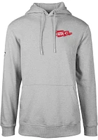 Levelwear Cincinnati Reds Mens Grey PODIUM Rafters Long Sleeve Hoodie