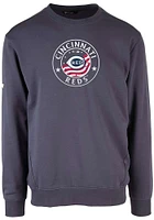 Levelwear Cincinnati Reds Mens Navy Blue Zane Americana Long Sleeve Crew Sweatshirt