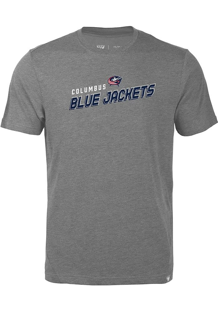 Levelwear Columbus Blue Jackets Grey Thrive Premier Short Sleeve Fashion T Shirt