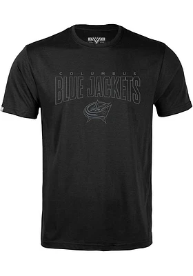 Levelwear Columbus Blue Jackets Black Richmond Darkmoon Short Sleeve T Shirt