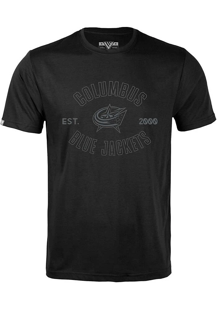 Levelwear Columbus Blue Jackets Black Richmond Abyssal Short Sleeve T Shirt