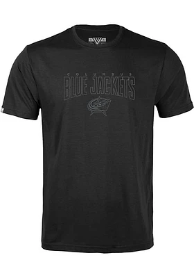 Levelwear Columbus Blue Jackets Youth Black Richmond Jr Darkmoon Short Sleeve T-Shirt