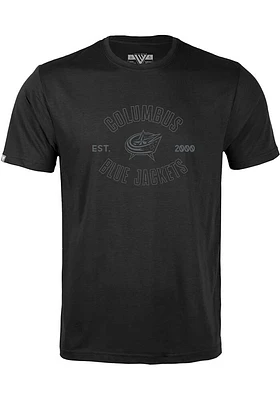 Levelwear Columbus Blue Jackets Youth Black Richmond Jr Abyssal Short Sleeve T-Shirt