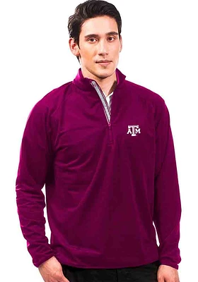 Levelwear Texas A&M Aggies Mens Maroon Metro Long Sleeve Qtr Zip Pullover