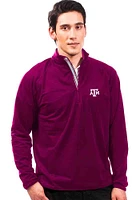 Levelwear Texas A&M Aggies Mens Maroon Metro Long Sleeve Qtr Zip Pullover