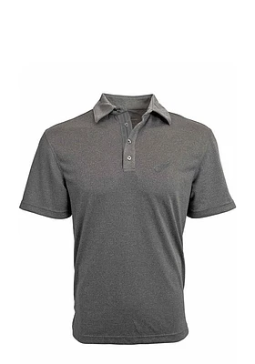 Levelwear Detroit Red Wings Mens Grey Affirmed Short Sleeve Polo