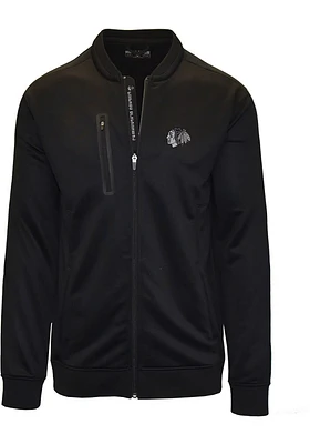 Levelwear Chicago Blackhawks Mens Black Primo Long Sleeve Zip