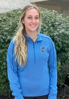 Levelwear St Louis Blues Womens Blue Pacer Aztext Script Qtr Zip Pullover