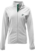 Levelwear Dallas Stars Womens White Progression Aztext Script Long Sleeve Full Zip Jacket
