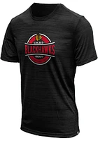 Levelwear Chicago Blackhawks Black Anchor Short Sleeve T Shirt