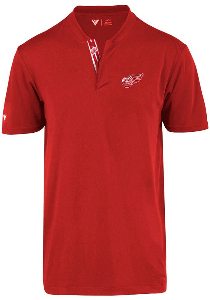 Levelwear Detroit Red Wings Mens Spark Overlap Short Sleeve Polo