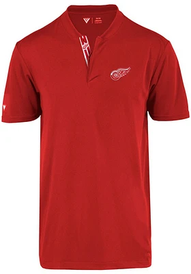 Levelwear Detroit Red Wings Mens Spark Overlap Short Sleeve Polo