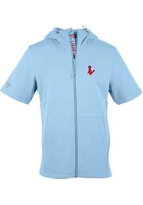 Levelwear St Louis Cardinals Light Blue SCOREBOARD RECRUIT Short Sleeve Hoods