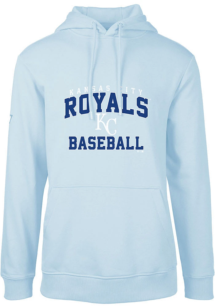 Levelwear Kansas City Royals Mens Light Blue PRE-GAME PODIUM Long Sleeve Hoodie
