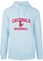 Levelwear St Louis Cardinals Mens Light Blue PRE-GAME PODIUM Long Sleeve Hoodie