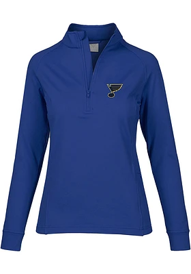 Levelwear St Louis Blues Womens Blue Essence Qtr Zip Pullover
