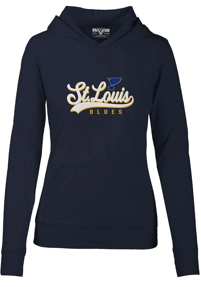 Levelwear St Louis Blues Womens Navy Blue Revocery Hooded Sweatshirt