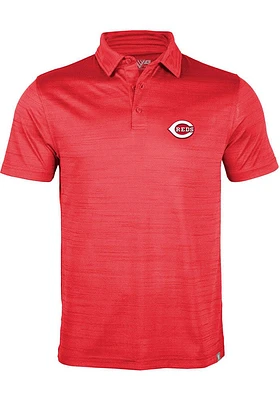 Levelwear Cincinnati Reds Mens Red Sway Short Sleeve Polo