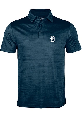 Levelwear Detroit Tigers Mens Navy Blue Sway Short Sleeve Polo