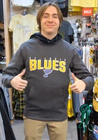 Levelwear St Louis Blues Mens Charcoal Alliance Veteran Long Sleeve Crew Sweatshirt