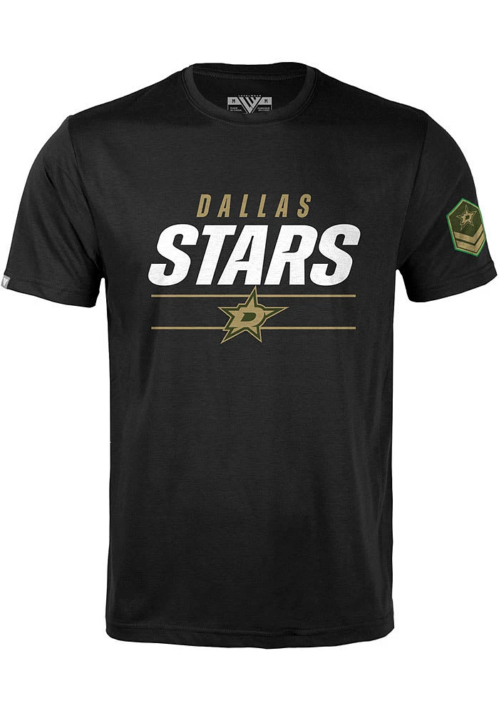 Levelwear Dallas Stars Black Richmond Short Sleeve T Shirt