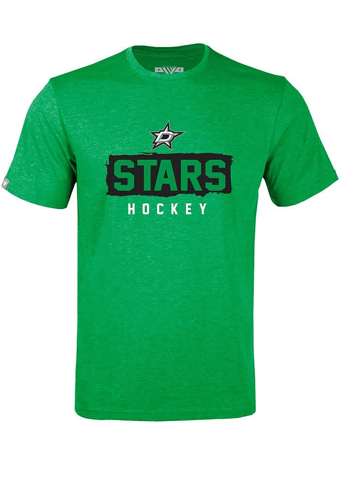 Levelwear Dallas Stars Kelly Green Richmond Rundown Wordmark Short Sleeve T Shirt