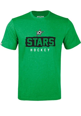 Levelwear Dallas Stars Kelly Green Richmond Rundown Wordmark Short Sleeve T Shirt