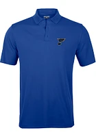 Levelwear St Louis Blues Mens Blue OMAHA Short Sleeve Polo