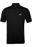 Levelwear Dallas Stars Mens Black OMAHA Short Sleeve Polo
